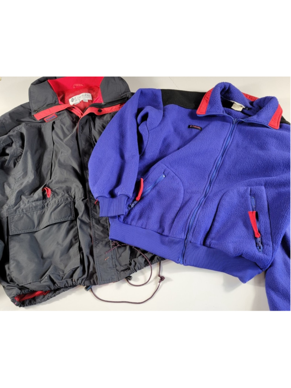 Vintage Columbia Radial Sleeve Winter Coat Hunting Skiing fleece lined Zip Up L